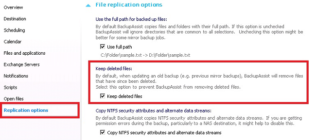 Choosing a backup scheme